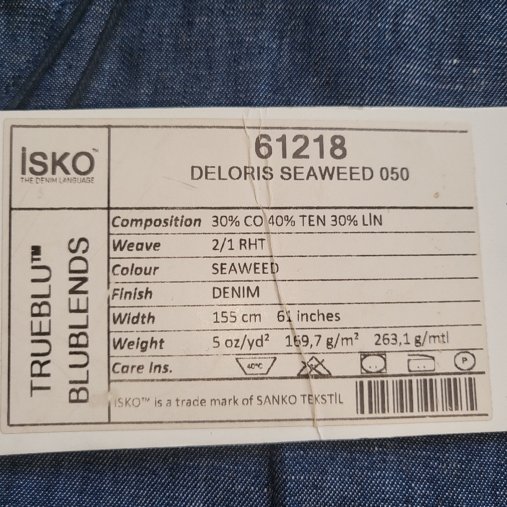 Nwt! ISKO True Blu denim Pant with gathered ankles. SS16/ 61218 - Picture 2 of 8